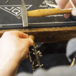 klarinetten achse einpassen