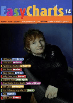 EasyCharts 14 Cover mit Musiker und Songtiteln.