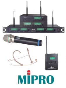 Mikrofon und Empfänger-Set von Mipro