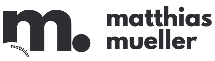 Logo mit Buchstaben m und Name Matthias Mueller