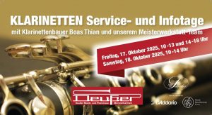 Klarinettenservice Infotage mit Boas Thian 2025.